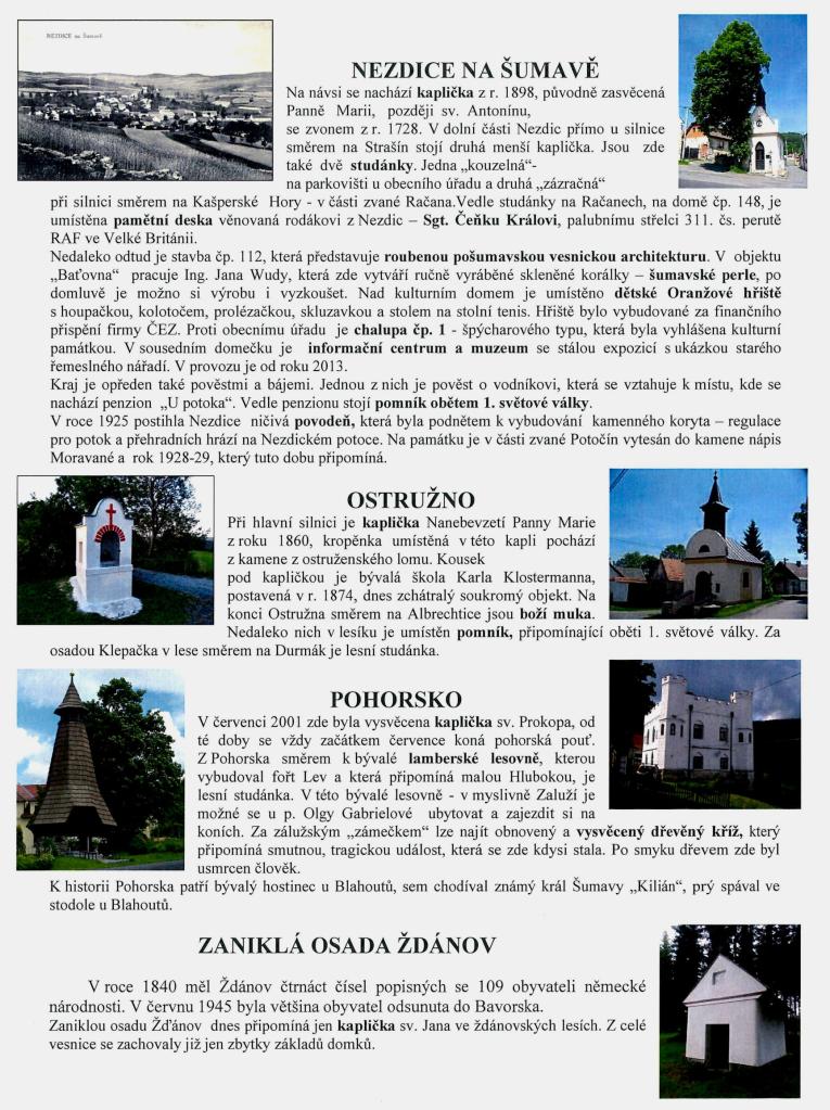 místní části obce