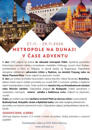 výlet do metropolí na Dunaji